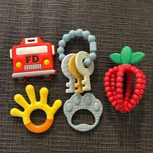 Set of 5 teethers